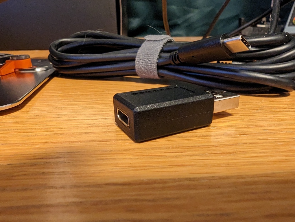 Included USB-C to A adapter